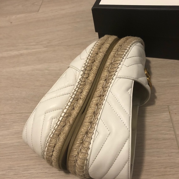 Gucci Double G Espadrille 36 White SOLD - Picture 4 of 6